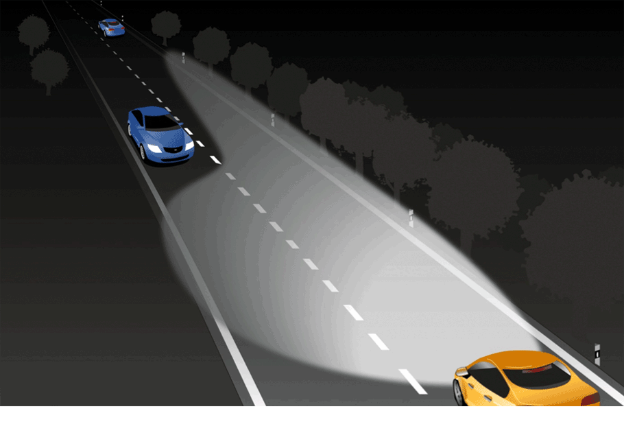 Abblendlicht & Fernlicht am Auto - wo liegt der Unterschied?